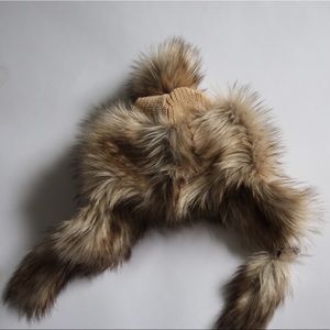 Faux fur beanie